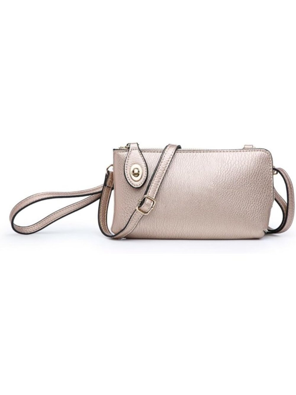 Chic Small Crossbody Bag for Women, Twist Lock Wristlet Clutch Purse, Stylish